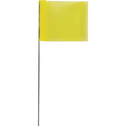 Blackburn Flag Marking Flag, Vinyl, 30 in L., 100 PK 230WF FLO YEL